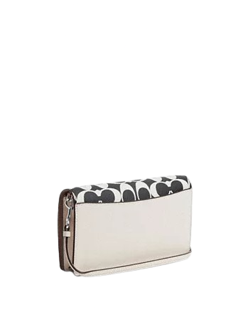 Coach Anna Foldover Clutch Crossbody In Signature Canvas