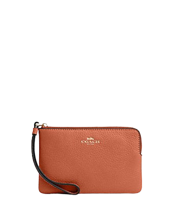 Coach Corner Zip Wristlet