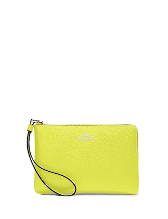 Coach Corner Zip Wristlet