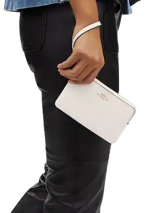 Coach Corner Zip Wristlet