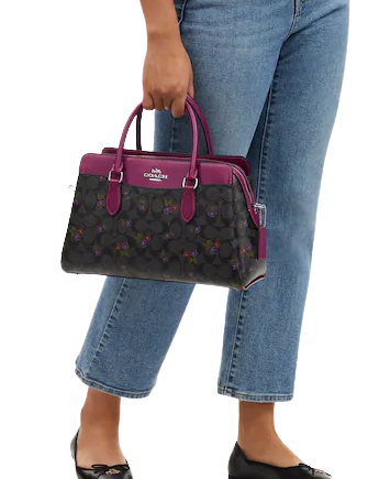 Coach Darcie Carryall In Signature Canvas With Country Floral Print