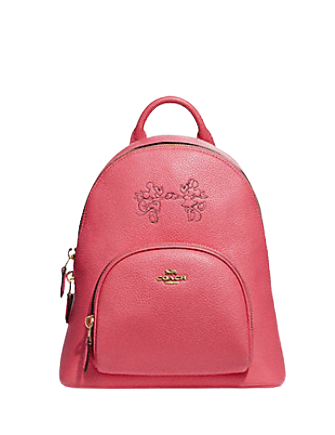Coach Disney X Coach Carrie Backpack 23 With Mickey Mouse And Minnie Mouse