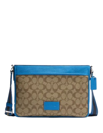 Coach District Crossbody In Colorblock Signature Canvas