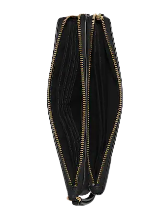 Coach Double Zip Wallet In Signature Canvas