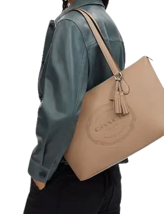 Coach Gallery Tote With Coach Heritage