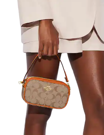 Coach Jamie Wristlet In Signature Canvas