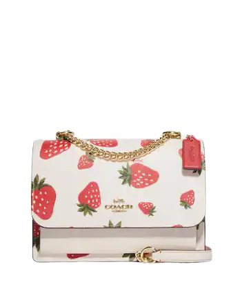 Coach Klare Crossbody With Wild Strawberry Print