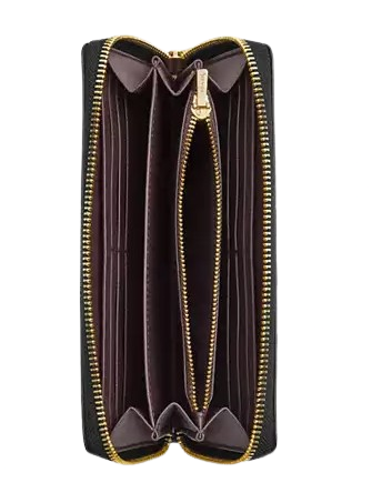 Coach Long Zip Around Wallet In Signature Leather