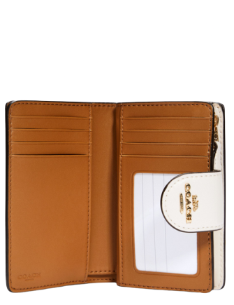 Coach Medium Corner Zip Wallet With Lipstick Print
