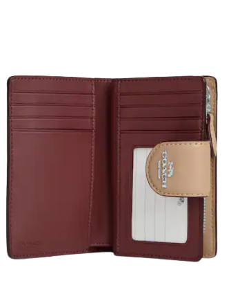 Coach Medium Corner Zip Wallet With Signature