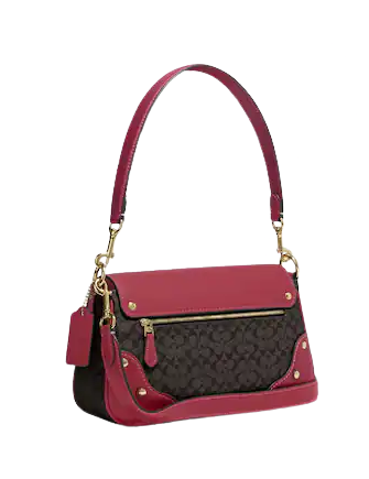 Coach Millie Shoulder Bag In Colorblock Signature Canvas