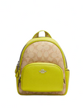 Coach Mini Court Backpack In Signature Canvas