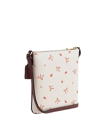 Coach Mini Rowan File Bag With Bow Print
