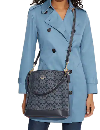 Coach Mollie Bucket Bag In Signature Chambray