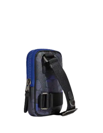 Coach Multifunction Phone Pack In Signature Canvas With Camo Print