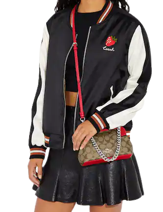 Coach Nora Kisslock Crossbody In Signature Canvas