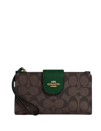 Coach Tech Wallet In Colorblock Signature Canvas