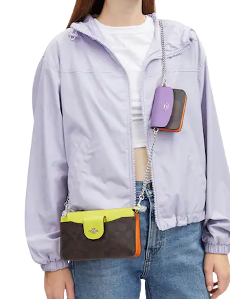 Coach Poppy Crossbody In Colorblock Signature Canvas