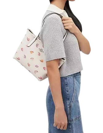 Coach Small City Tote With Snail Print