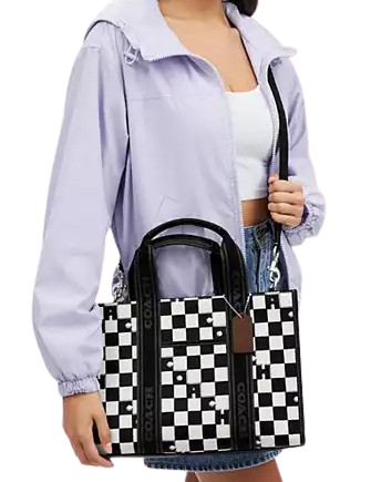 Coach Smith Tote With Checkerboard Print