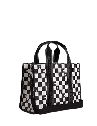 Coach Smith Tote With Checkerboard Print