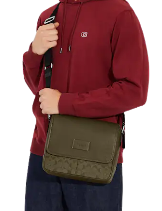 Coach Sprint Map Bag 25 In Signature Jacquard