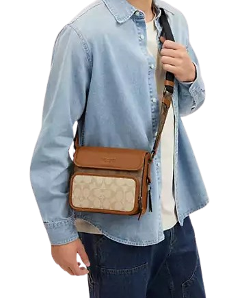 Coach Sullivan Flap Crossbody Bag In Colorblock Signature Canvas