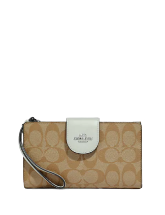 Coach Tech Wallet In Colorblock Signature Canvas