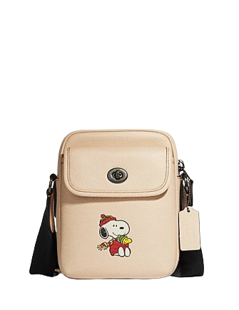 Coach Coach X Peanuts Heritage Crossbody With Snoopy Motif