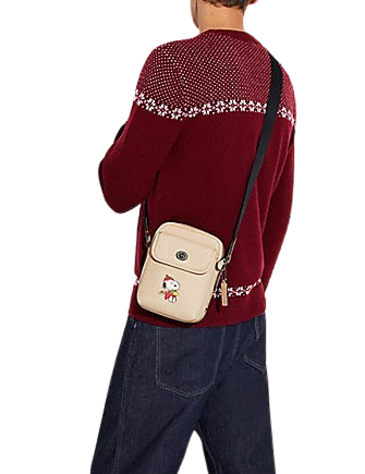 Coach Coach X Peanuts Heritage Crossbody With Snoopy Motif