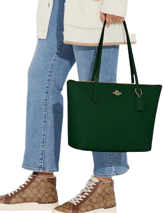 Coach Zip Top Tote