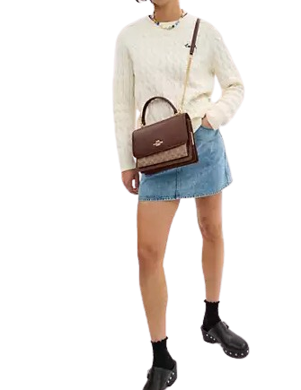 Coach Klare Top Handle Bag In Signature Canvas