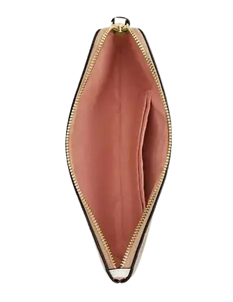Coach Large Corner Zip Wristlet In Signature Canvas