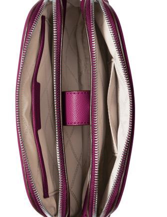 Michael Michael Kors Crossgrain Leather Double Zip Crossbody