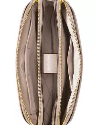 Michael Michael Kors Crossgrain Leather Double Zip Crossbody
