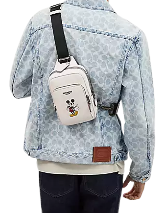 Coach Disney X Coach Track Pack 14 With Mickey Mouse