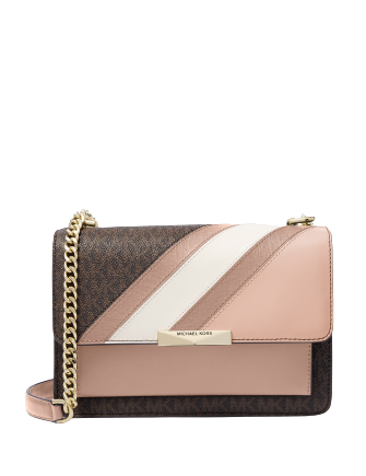 Michael Michael Kors Jade Large Signature Gusset Shoulder Bag