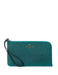 Kate Spade New York Lucy Glitter Medium L-Zip Wristlet