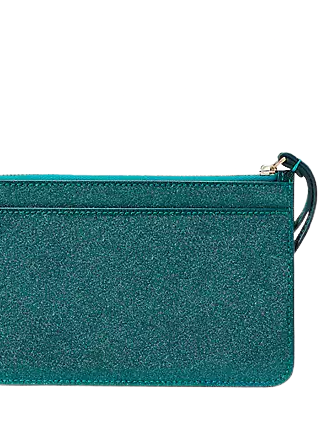 Kate Spade New York Lucy Glitter Medium L-Zip Wristlet