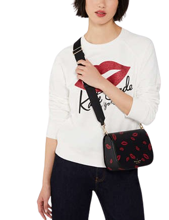 Kate Spade New York Madison Lip Toss Saddle Bag