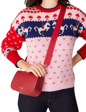 Kate Spade New York Madison Saffiano Leather Saddle Bag
