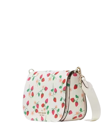 Kate Spade New York Madison Strawberry Vine Saddle Bag