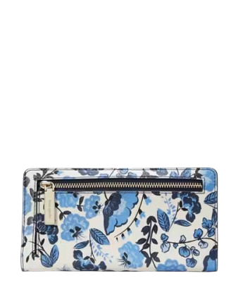 Kate Spade New York Madison Vase Floral Large Slim Bifold Wallet