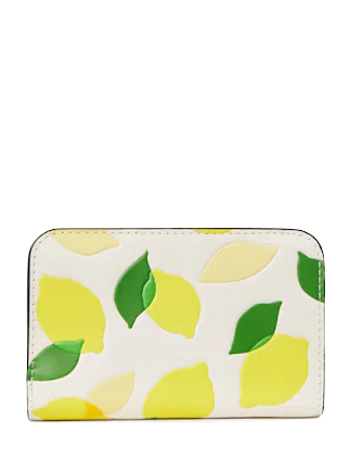 Kate Spade New York Morgan Lemon Toss Embossed Compact Wallet