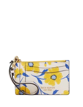 Kate Spade New York Morgan Sunshine Floral Printed Card Case Wristlet