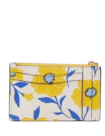 Kate Spade New York Morgan Sunshine Floral Printed Card Case Wristlet