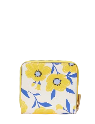 Kate Spade New York Morgan Sunshine Floral Printed Small Compact Wallet