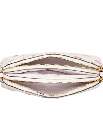 Kate Spade New York Morgan Tulip Toss Double zip Dome Crossbody