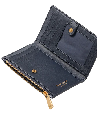 Kate Spade New York Shaggy Embossed Small Slim Bifold Wallet