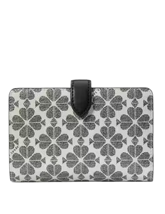 Kate Spade New York Signature Spade Flower Medium Compact Bifold Wallet